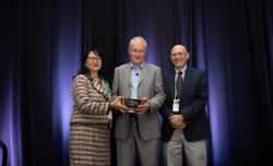 EAPM president Michael Sharpe receives the Hackett Award from ACLP